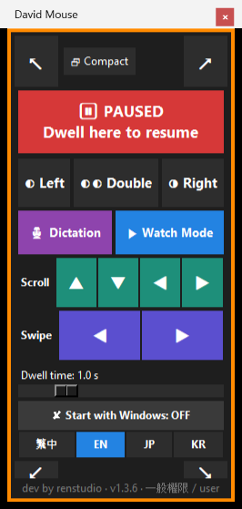 Auto-click paused